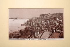 Old Town Hastings - Steel Engraving Print - Early 1900's - Flickr - drew anywhere